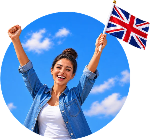 Life in the UK test celebrating success