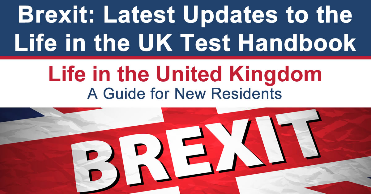 Brexit Life in the UK test Handbook Changes